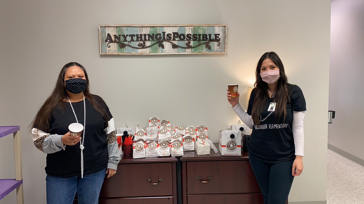 Coffee &amp; Cocoa with a treat provided by our wonderful PTA!