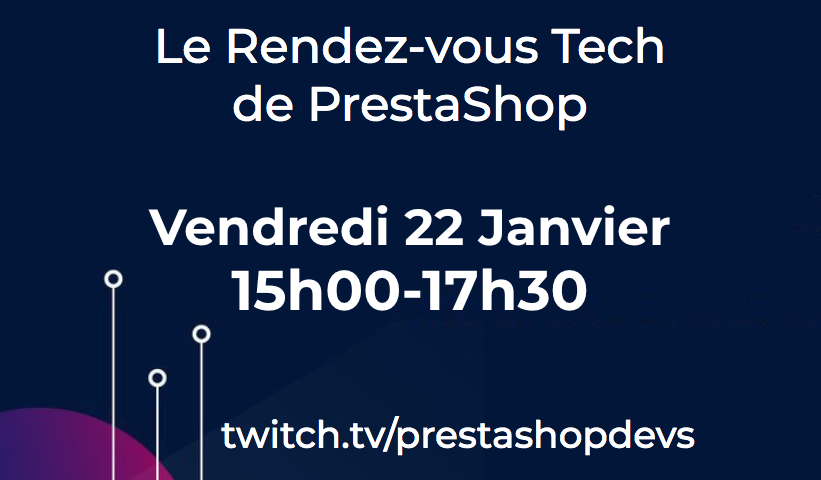 Progi1984's tweet image. L'équipe Core de @PrestaShop a décidé de vous retrouver sur @TwitchFR régulièrement en 2021. Et voici le premier rendez avec @mathieuKs, @ValentinSZK, @gotrunko, @RobinFS2 et @itomiix (et @SimonGrn la prochaine fois). #prestashop #streamtech #ama