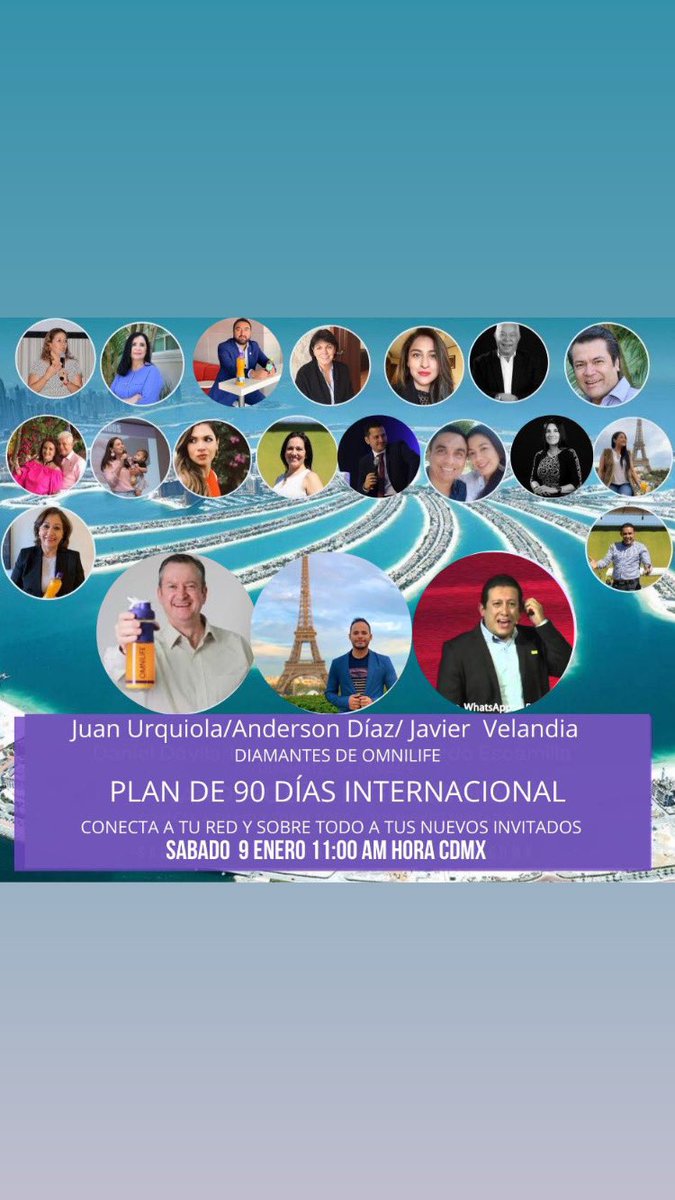 omniliferus's tweet photo. JUAN URQUIOLA (Mexico)
ANDERSON DIAZ (Ecuador)
JAVIER VELANDIA  (COLOMBIA)
EXPANSION INTERNACIONAL
Hora: 9 ene 2021 
11:00 a. m. Ciudad de México
12:00 a.m. Bogota, Ecuador 
09:00 a.m. California USA

Unirse a la reunión Zoom
https://t.co/uhWgRO37t8

ID de reunión: 867 1507 5284 https://t.co/OFYYFiVz3w
