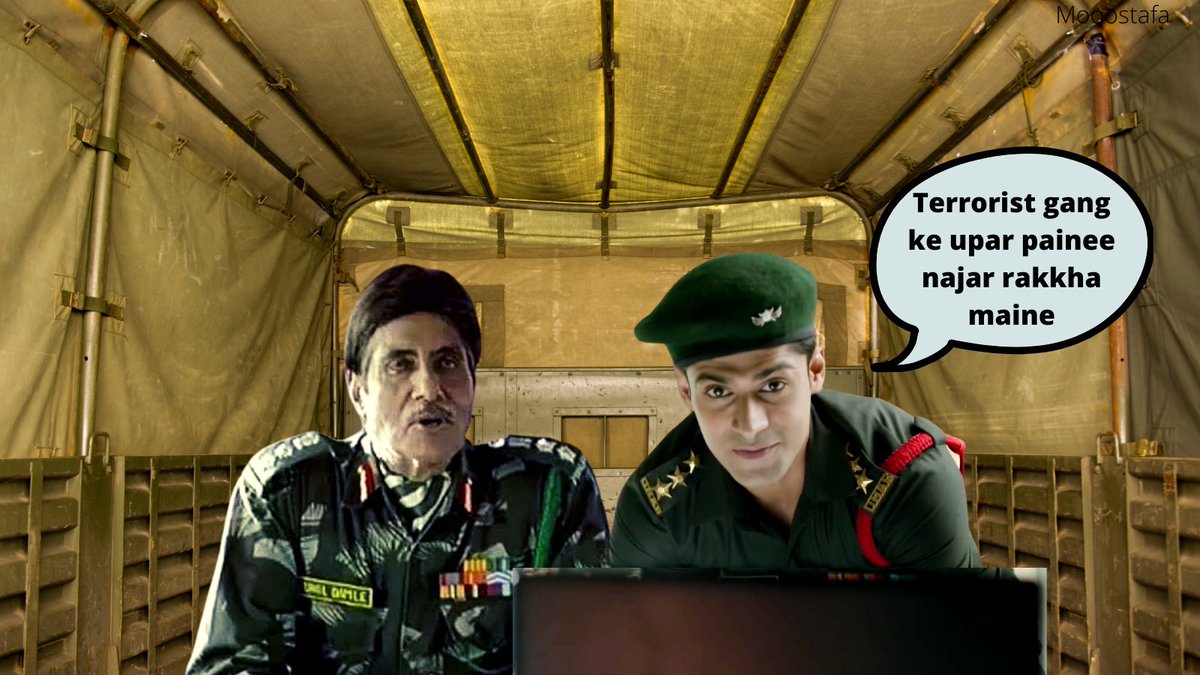 5.Shravan was very intelligent and he prepared the master plan. He made a map tht shows the positions of terrorists. His senior was very impressed  #hamaresu1