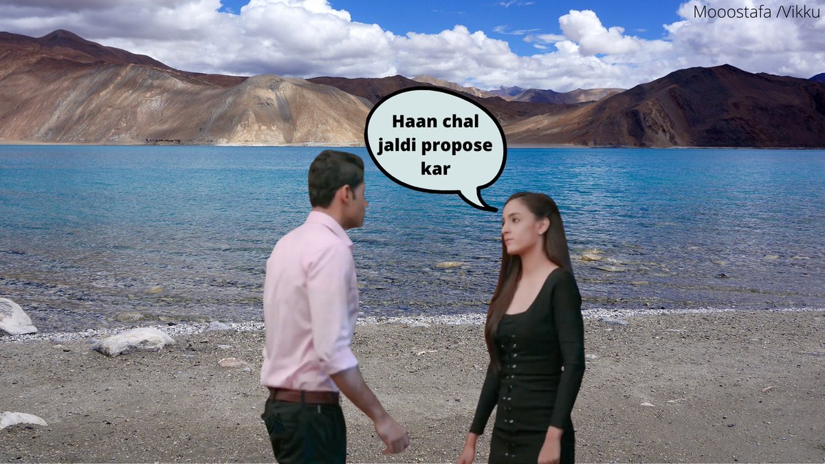 12.Shravan and Suman were really bored and they sensed soon the show may go offair so they decided to confess their love.Shravan took Suman to Pangon Lake and proposed her. Because he wanted to give Amir Khan vibes.  #hamaresu1