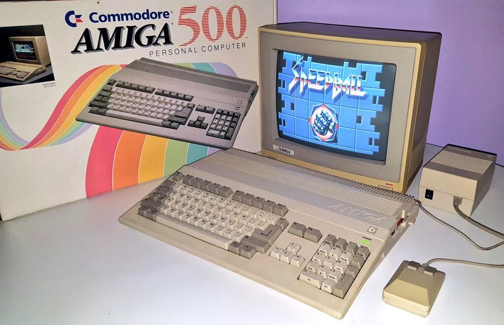 IL0VEthe80s's tweet photo. On this day 34 years ago, the Commodore Amiga 500 was first revealed on 8 January 1987 at CES Las Vegas. Retweet if you had one or really wanted one... https://t.co/rhJcXjoh9K