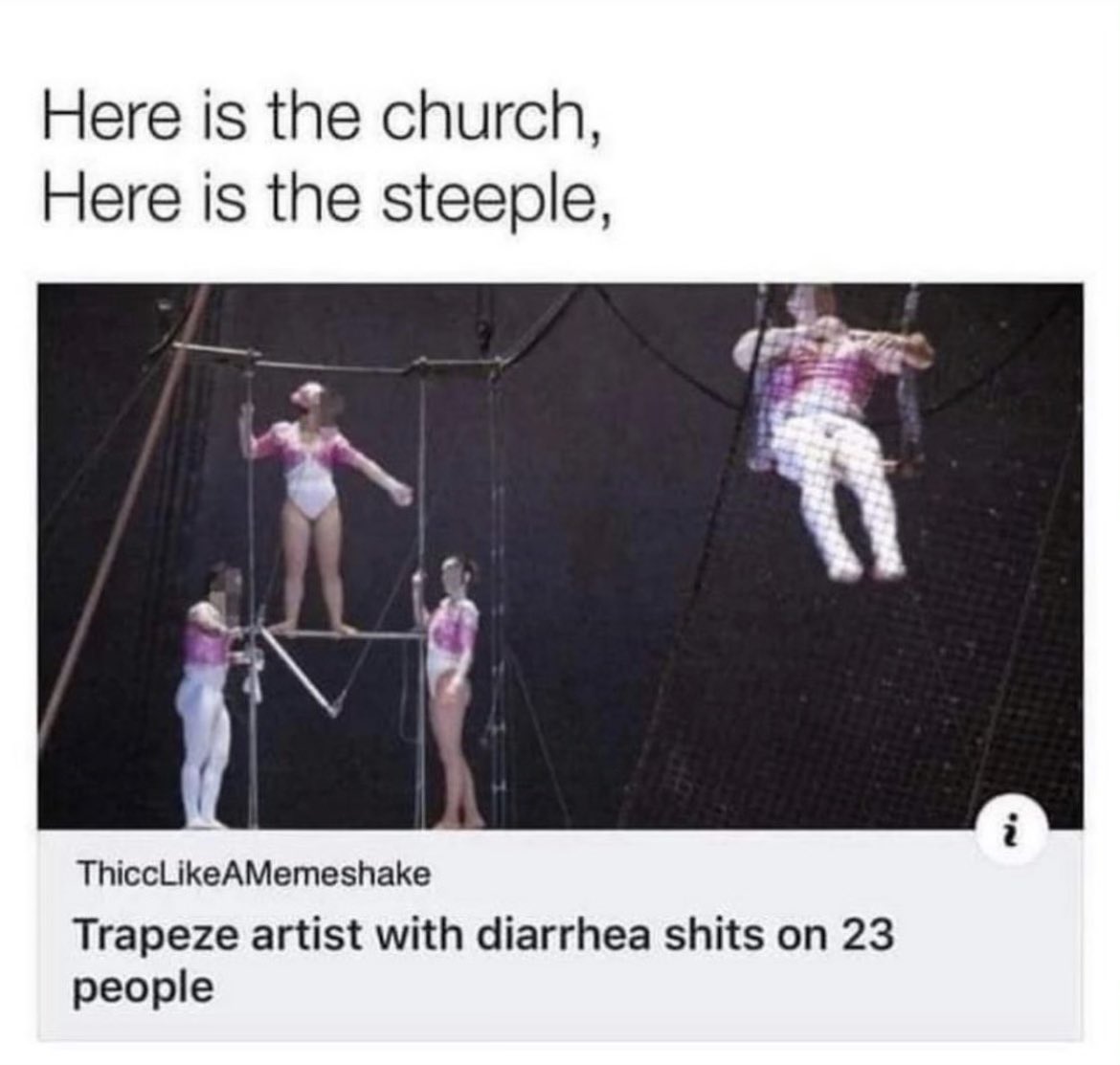 When you’re flying on a trapeze and you rectum just goes release

Diarrhea. 

Diarrhea.

#crohns #colitis #ibd #crohnsdisease #ulcerativecolitis #autoimmune