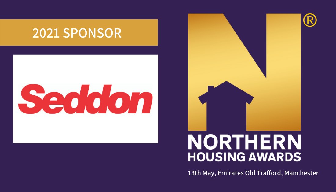 HousingNorthern's tweet photo. We are delighted to have Seddon @yourseddon as sponsor of the 2021 #NorthernHousingAwards. Enter now! Deadline for entries is the 26th Feb. https://t.co/aUnJothcQl #UKHousing https://t.co/mApMRrUgAv