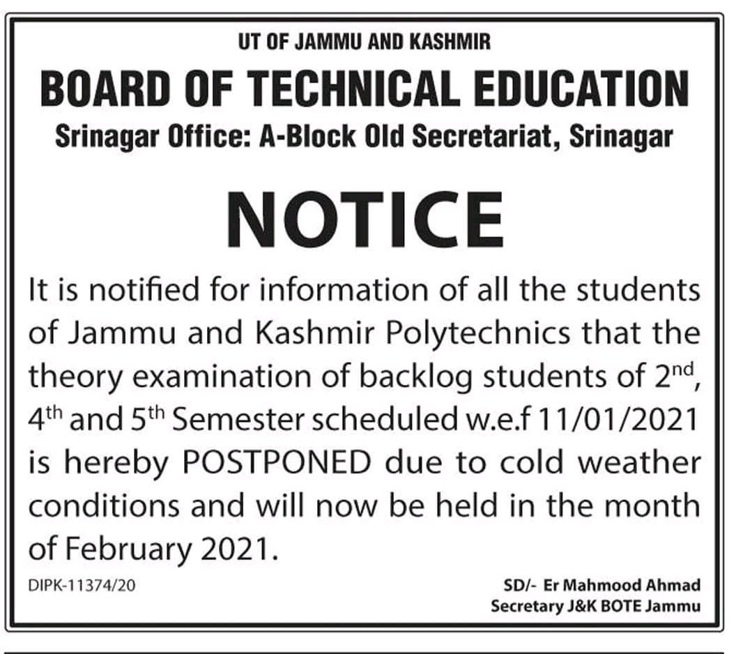 Kashmir Polytechnic Students tweet media