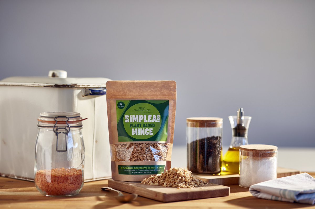 🌱𝗡𝗘𝗪🌱
The UK’s 1st retail meat substitute made from 100% peas ‘Simpleas Plant-Based Mince’ is now live on our website!

It’s a fantastic healthy alternative to meat &amp; soya - High in protein, high fibre, vegan, no soya &amp; non-GM

Order yours here ⬇️ simpleasplantbased.co.uk