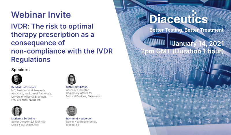 Diaceutics's tweet photo. Interested in understanding the new #IVDR and it's impact on Pharma? Join our free webinar on Thursday 14th here https://t.co/ASN7DU9T0I https://t.co/KMzK4uANha