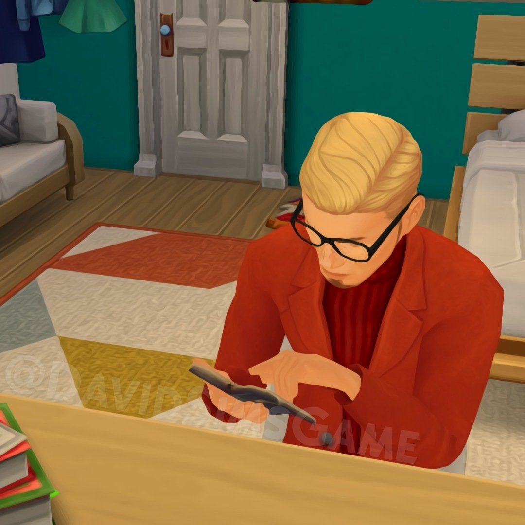 DavidSimsGame's tweet photo. Hiii, I joined too. #TSMZodiacChallenge He is Danny, ♌🦁, A colorful and funny personality... His sexual orientation is bisexual... He likes to draw and the loneliness is just for him... He is a little egotistical but nice to everyone✨
#TheSimsMobile #TheSimsNation
#SMCentral https://t.co/Q6rak28yrQ