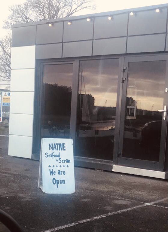 PJArchitecture's tweet photo. Views of #Coleraine Marina for coffee break from work today from @NativeSeafood Sourdough bread from @Ursaminorbakes picked up for later. #SupportLocal https://t.co/UsczuVTYr7