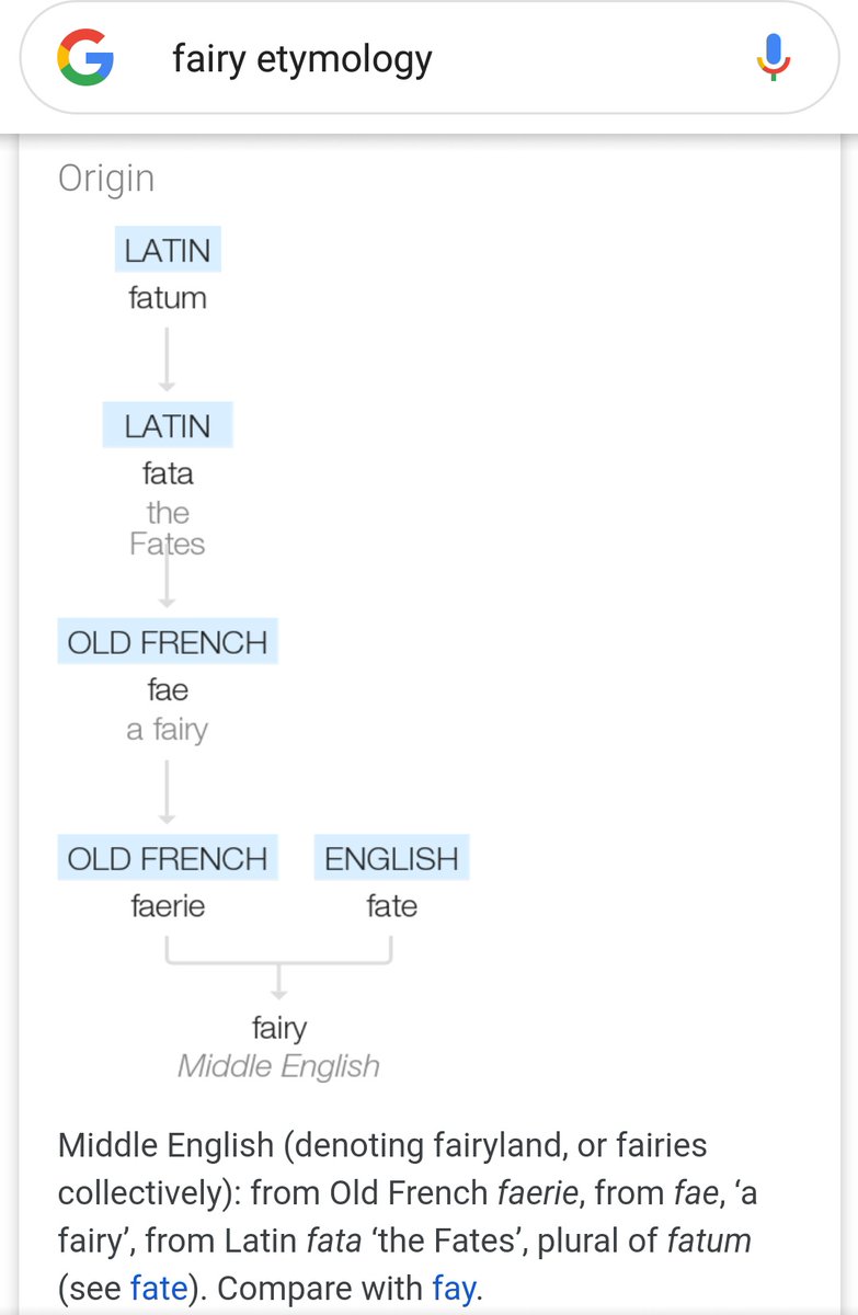 2.b. The word "Faerie" entered the *ENGLISH* vernacular from Norman French. Celtic Languages, i.e, Irish and Scottish Gaelic, Welsh, Manx, Cornish, and Brenton are their own language family and use their *native terminology* when referring to local traditions/beliefs