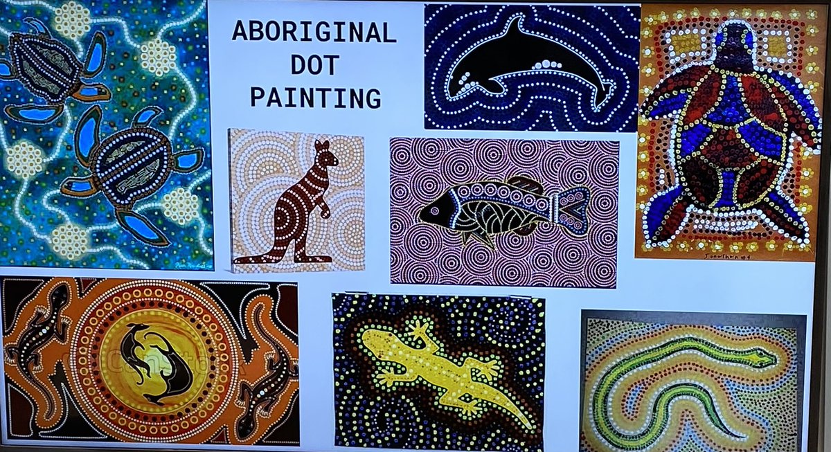 BathElementary's tweet photo. Mrs. Koch’s 5th grade art students are creating some amazing Australian Aboriginal Dot Painting!!! https://t.co/fMLYejJ8sy