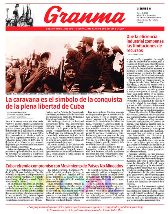 Celebramos el aniverasario  62 de la entrada de la Caravana de la Victoria. #RevolucionEsConstruir #CaravanadelaLibertad #YoSoyFidel