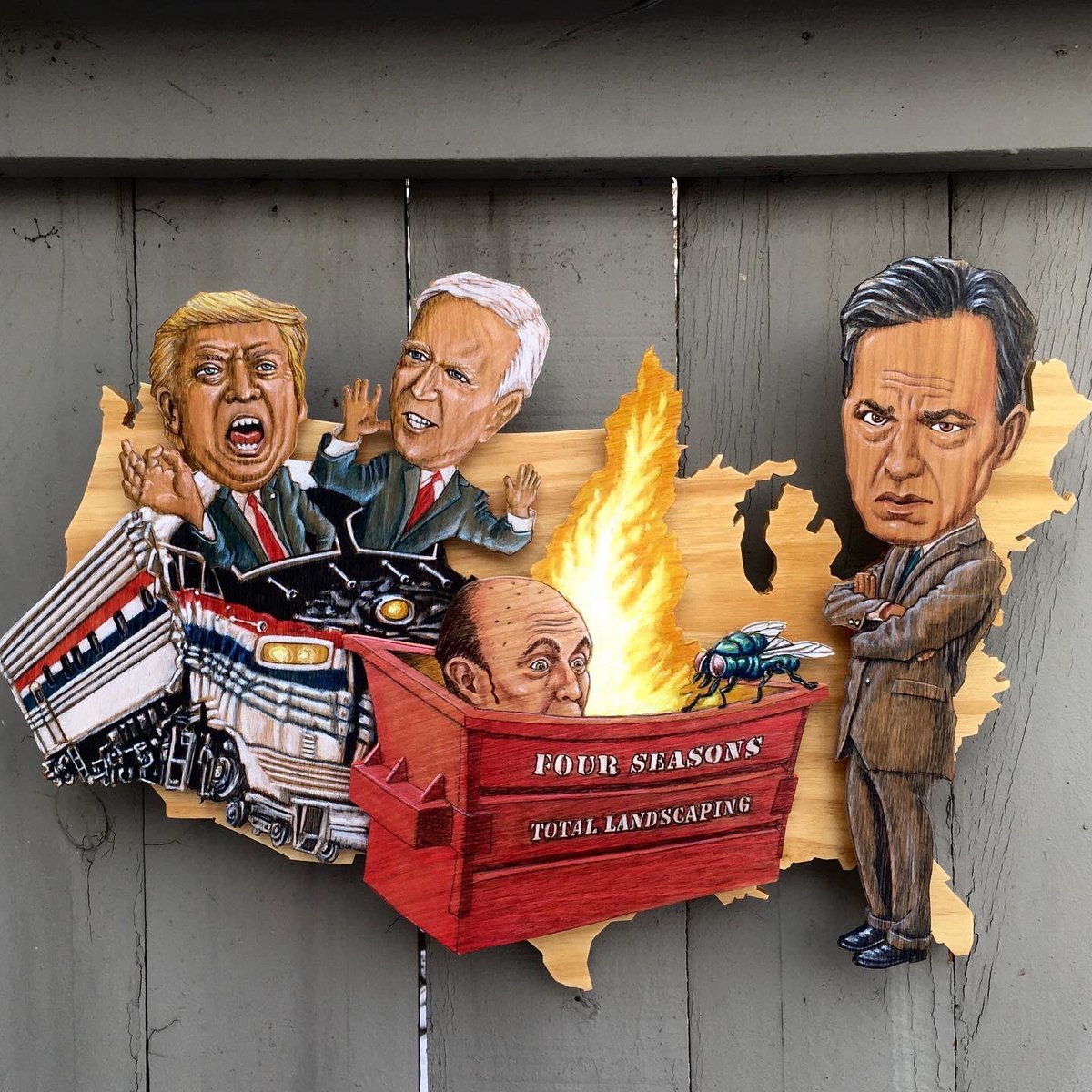 “A Hot Mess Inside A Dumpster Fire Inside A Trainwreck”
- a bit of nostalgia from late 2020

#Election2020 #maga