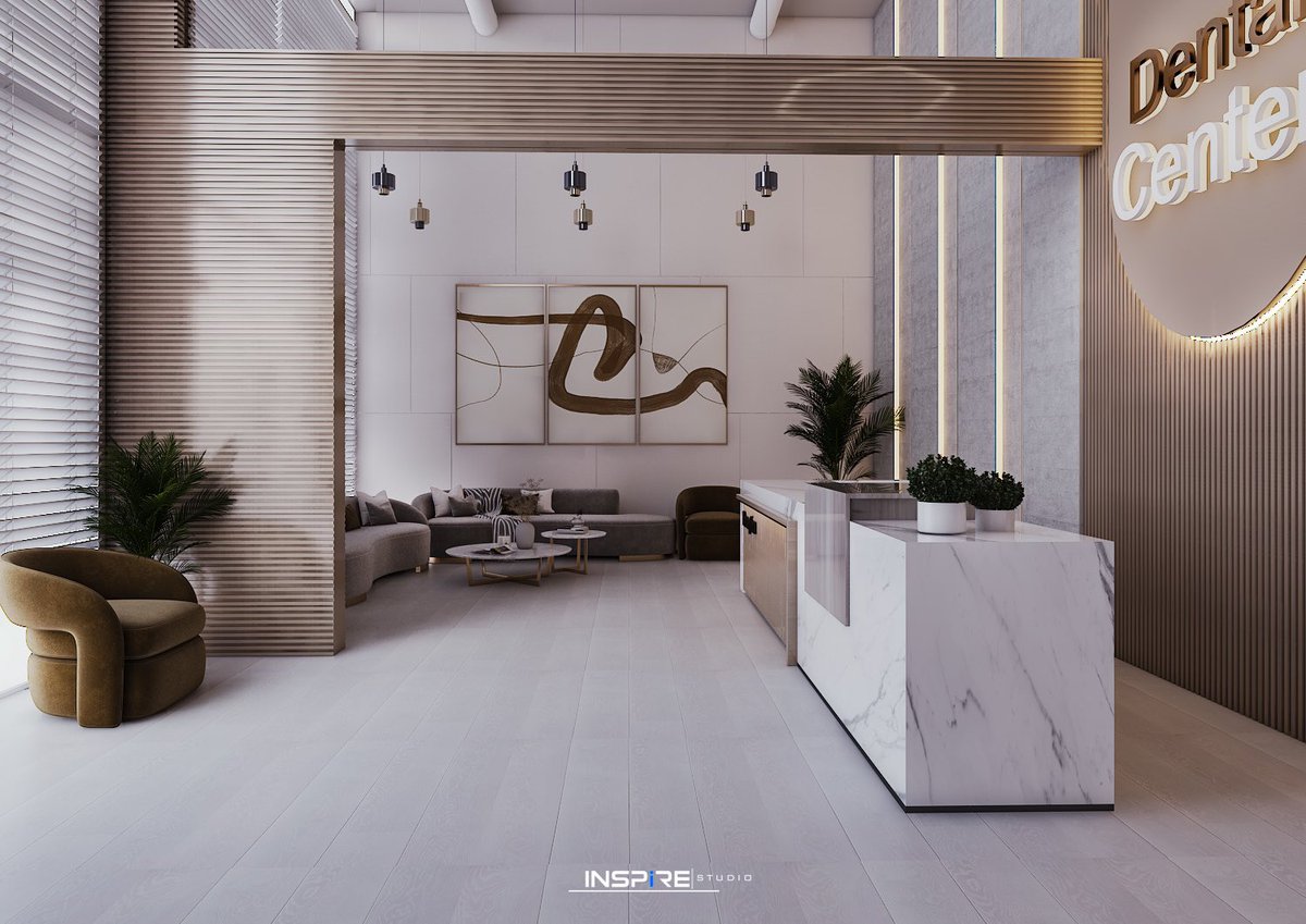 basant3laa's tweet photo. Hi everyone ,,this is my latest project
DENTAL CENTRE RECEPTION IN KSA
Hope you all like it.♥️
Sw: 3DSMAX2021-VRAY 5-PS
behance: (https://t.co/hcCiDHfmDR…)
#interiordesign #interior #design #dental #dentalclinic #Reception #inspirestudio https://t.co/w5sZzg6ePM