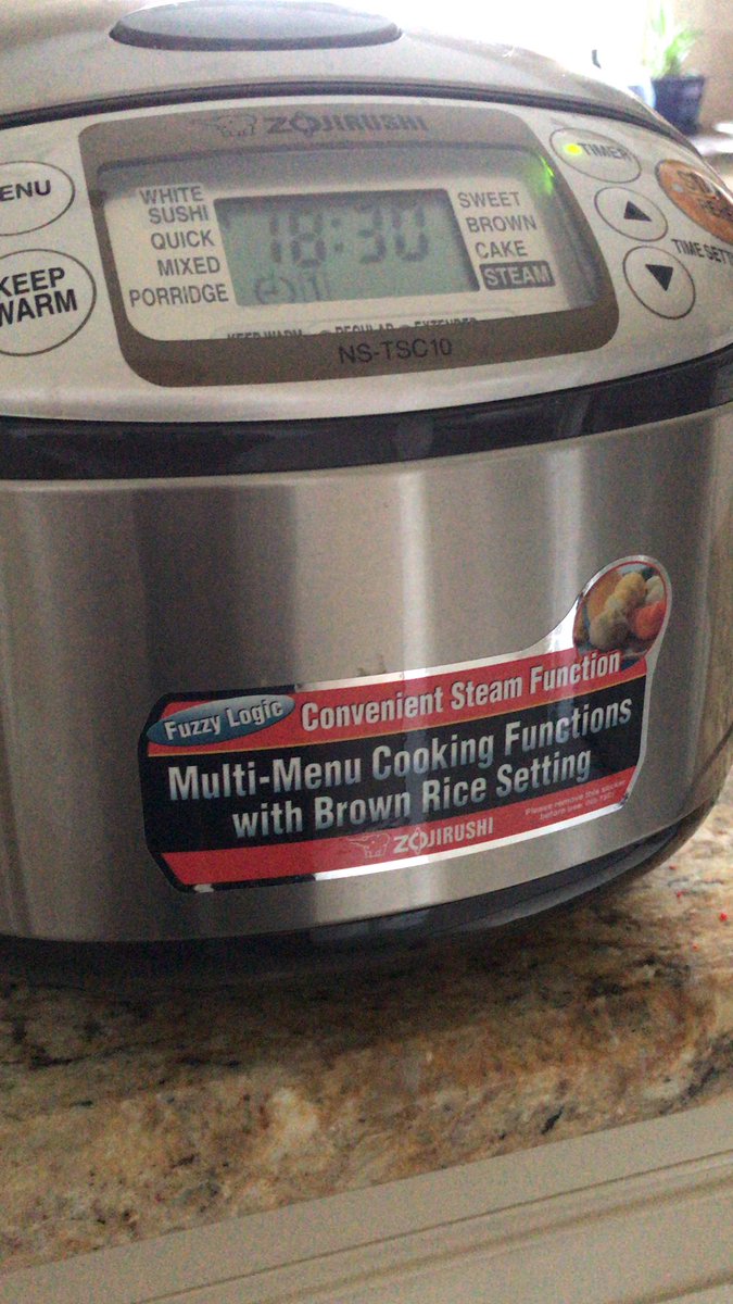 These news rice cookers are the boss. Look at that - Fuzzy Logic!!!