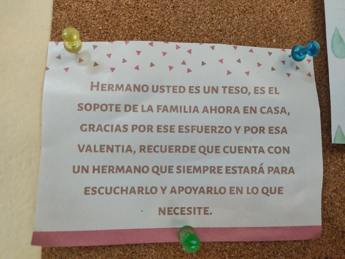 dcaballero99's tweet photo. @Maathu Mi hermano ,  hágale con verraquera , siempre tengo presente esta nota suya pero usted sabe que para lograrlo necesito de usted , está es una prueba de la vida que nos cogió sin prepararnos ( el comienzo no fue fácil), pero poco a poco y con la ayuda de Dios salimos de esta 👊 https://t.co/LWg37SZDJ5