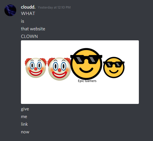 Cynolia's tweet photo. BREAKING NEWS. #CloudSquad is DESPERATE for the link of our precious website. too bad <3 https://t.co/jykJzKbelL