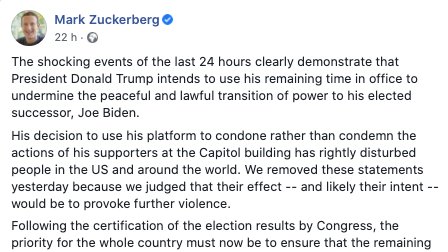 And if 2021 was the year of Social Networks ethical revolution? #Facebook CEO Mark Zuckerberg declared that #DonaldTrump will be blocked from using Facebook and #Instagram. #YouTube, #Shopify, #TikTok, and #Twitch have also taken measures... WOW... cc <a href="/kolsquare/">Kolsquare</a> #kolsquare