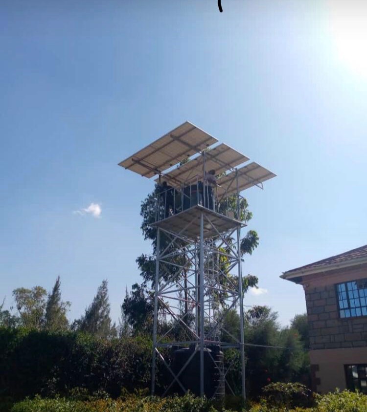 We give our clients the best solar installation and strong structural design. Happy customer at kiambu. Call us for more info 0780625541#KenyansTakeOnBBI
