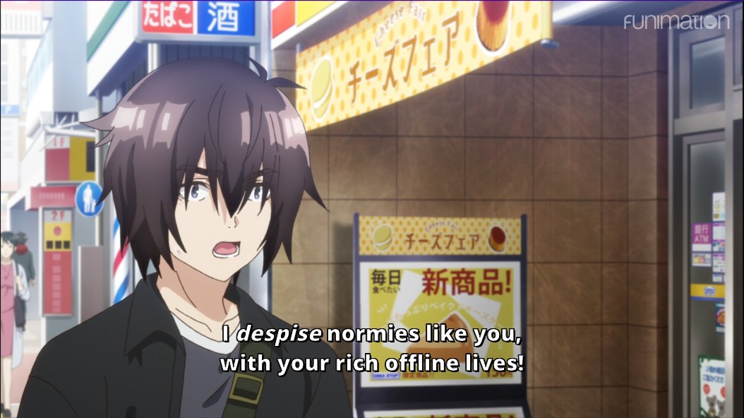 The biggest problem with Aoi is that she never once shows the ability to empathize or understand where Tomozaki is coming from. Her life as far as we can tell is basically perfect. Sure, T-kun does do the typical teenage angst as shown in the second screen, but that's normal. /7