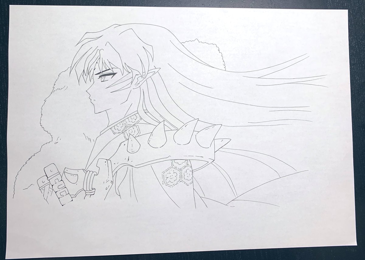 犬夜叉 殺生丸 模写 イラスト タイムラプスってすごく面白いですよね さんころもち のイラスト