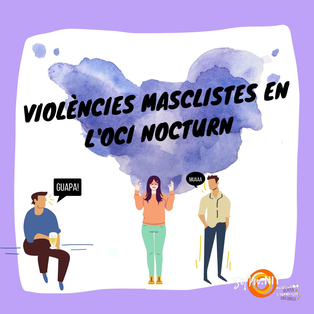 Somnitcrj's tweet photo. 💥 Violències masclistes en l'oci nocturn 💥
.
Per unes festes segures per a totes ✊
.
#somnit #promociódelasalut #prevenció #reduccioderiscos #violènciesmasclistes #ocinocturn #creurojajoventut https://t.co/3PF3QJSxBW