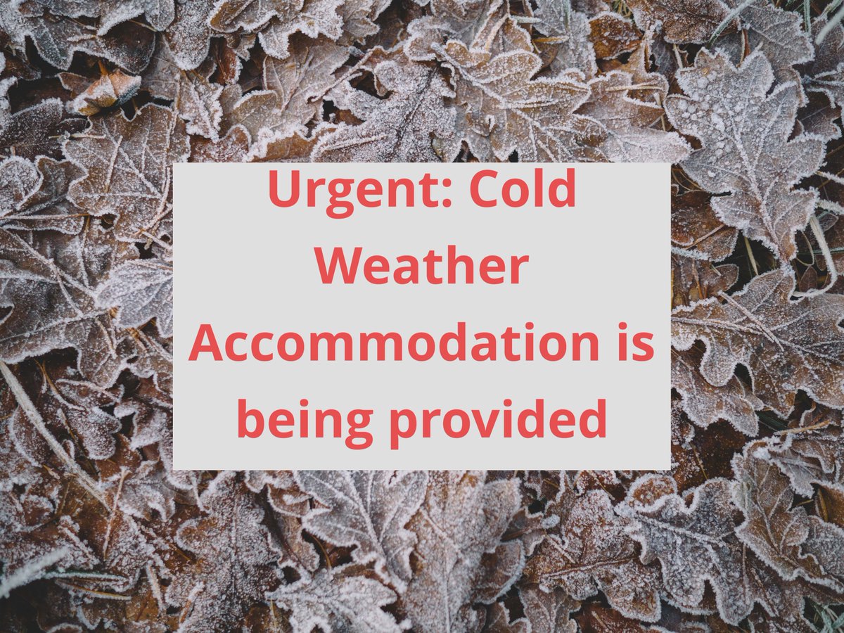 Cold Weather Accommodation is set up for people sleeping rough in Manchester go to Barnabus 9-4pm,  <a href="/BoothCentre/">Booth Centre</a>  9-3pm,  <a href="/Coffee4Craig/">Coffee4Craig</a> 6pm-8pm for a referral

Evening outreach teams will be looking to help people who are sleeping rough and you can also call 07526 015876