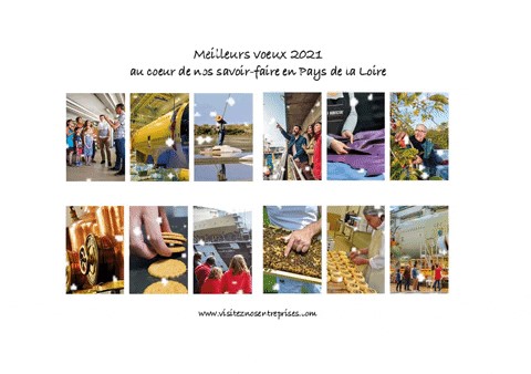 @VNEpll vous souhaite une belle année 2⃣0⃣2⃣1⃣ ! et encore plus de rendez-vous avec les #entreprises de la région #PaysdelaLoire qui conçoivent et développent de nouvelles #visites pour partager passionnément leurs #métiers et fièrement leurs #savoirfaire