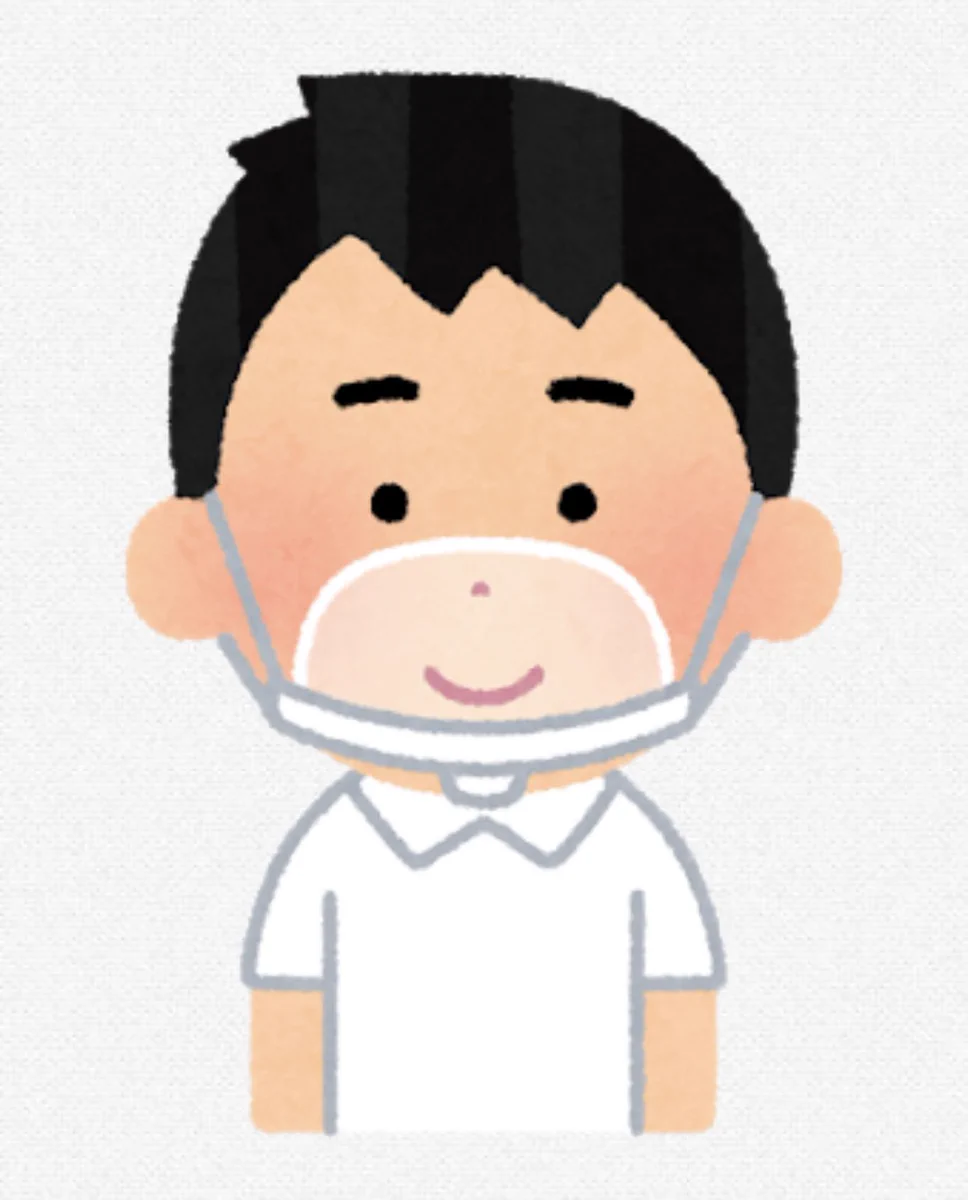 医師からのお願い、マウスシールドはマスクの代わりになりません！