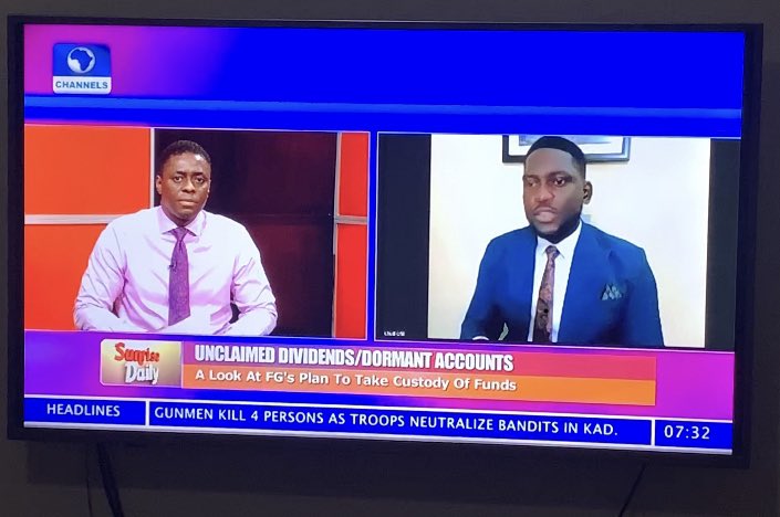 Earlier today, I was on Channels Television  Sunrise Daily to discuss the provisions of the Finance Act 2020 which was signed into law by President Muhammadu Buhari on 31st of December, 2020. #financeact2020 #financenews  #taxlaw   #policyanalysis