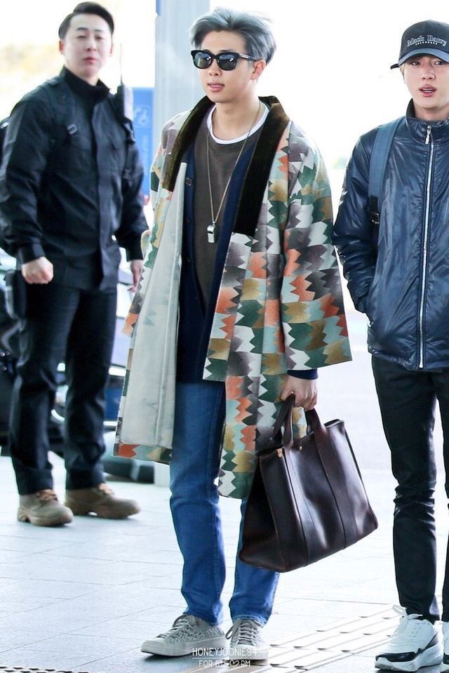 Namjoon’s airport fashion — a thread