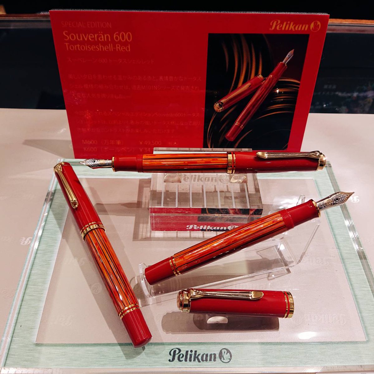 B1万年筆売場】 #ペリカン #限定品 御案内 #トータスシェルレッド 【B1