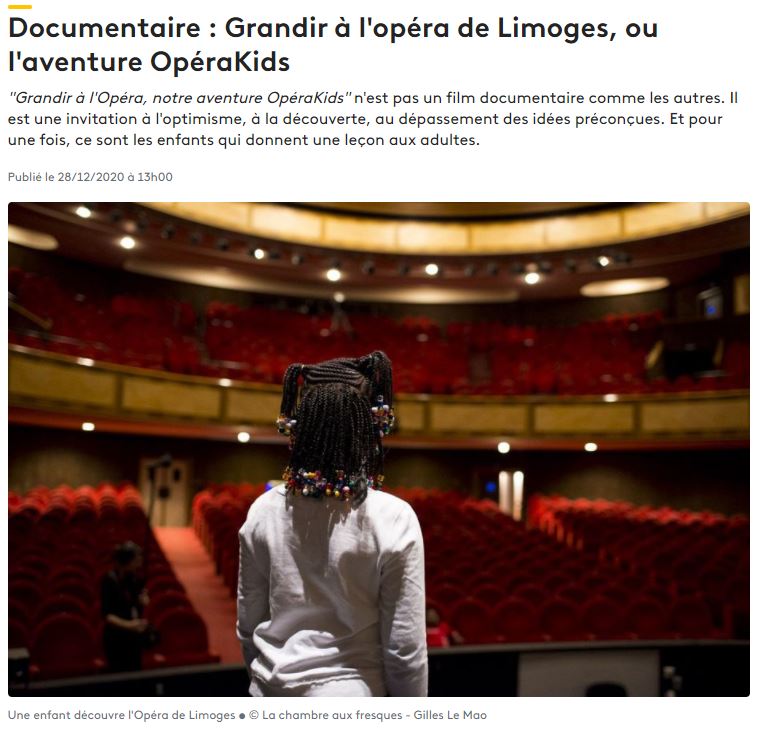 OrangeNvAquit's tweet photo. #Replay 📺 

🎭 #OperaKids : un projet culturel exceptionnel autour du chant mené par L’ @OperaLimoges qui rassemble des enfants,  entre 6 et 15 ans, de la @VilleLimoges87 soutenu par la @FondationOrange 

Diffusé sur @France3NoA et disponible ici :

▶️ https://t.co/U8VGWSz62r https://t.co/joid7QrfEU