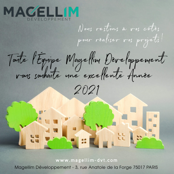 MagellimDvt's tweet photo. Toute l'équipe Magellim Développement vous souhaite une excellente année 2021, et se tient à vos côtés pour réaliser vos projets ! 

#voeux #voeux2021 #bonneannée https://t.co/FHzqVDuOyO