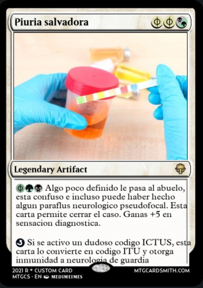 Hoy, un carta de las que gana partidas
#MedicinaMagic