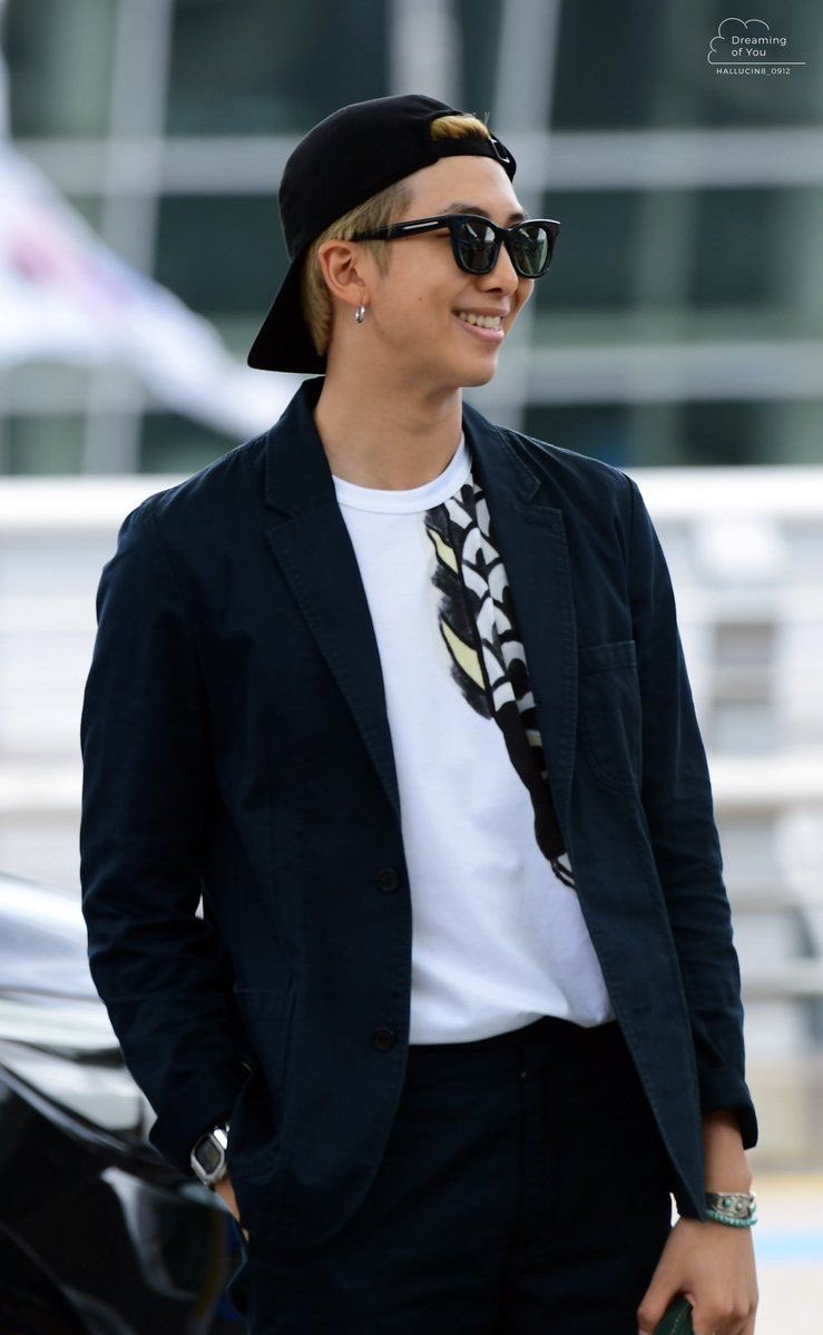 Namjoon’s airport fashion — a thread