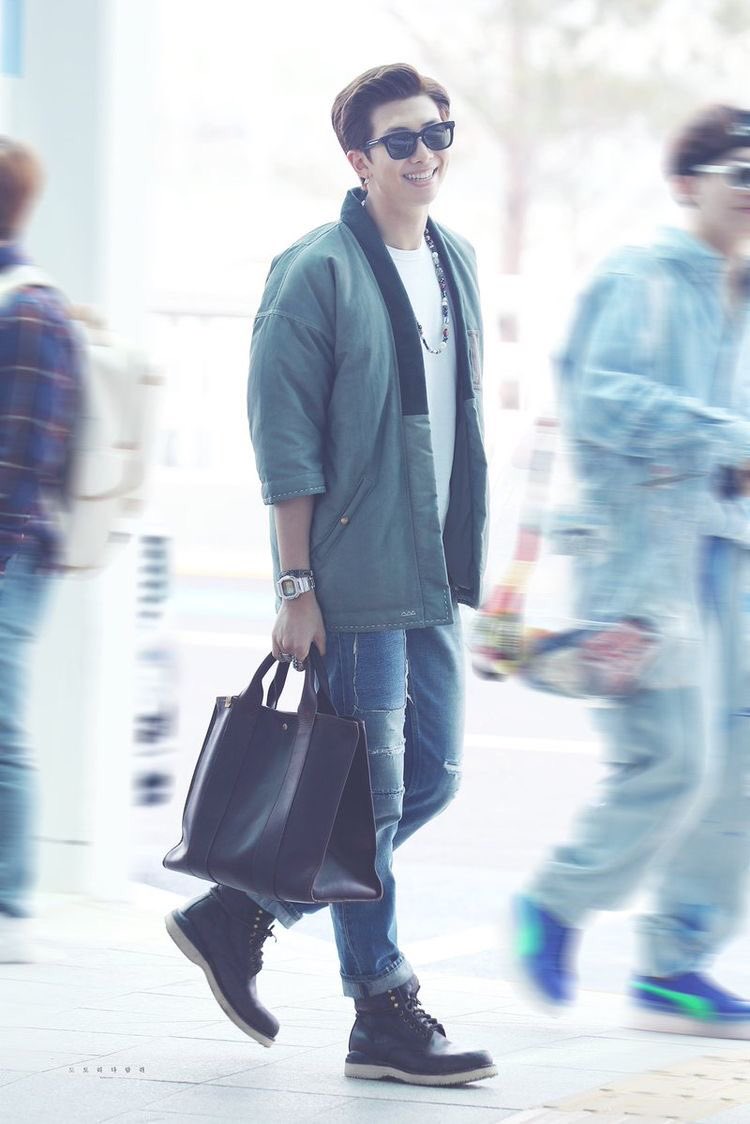 Namjoon’s airport fashion — a thread
