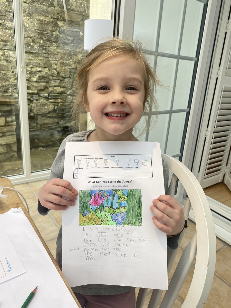 serin_rayner's tweet photo. @NorthTownCR Coral is enjoying her writing! 🦜 https://t.co/gRDcXt02mn