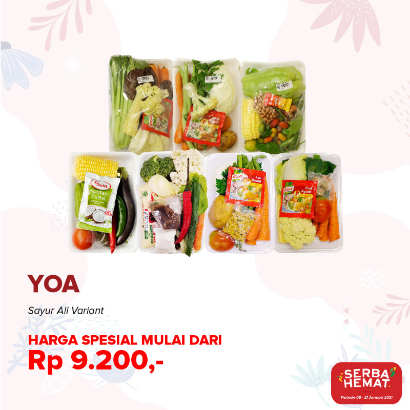 yogyaonlineID's tweet photo. Masak sayur jadi lebih praktis dengan Yoa sayur pack, isi sudah lengkap dengan bahan dan bumbunya. Temukan produknya di katalog Serba Hemat Edisi 01 Periode 8 - 21 Januari 2021.
#Sermat #Yogyaonline