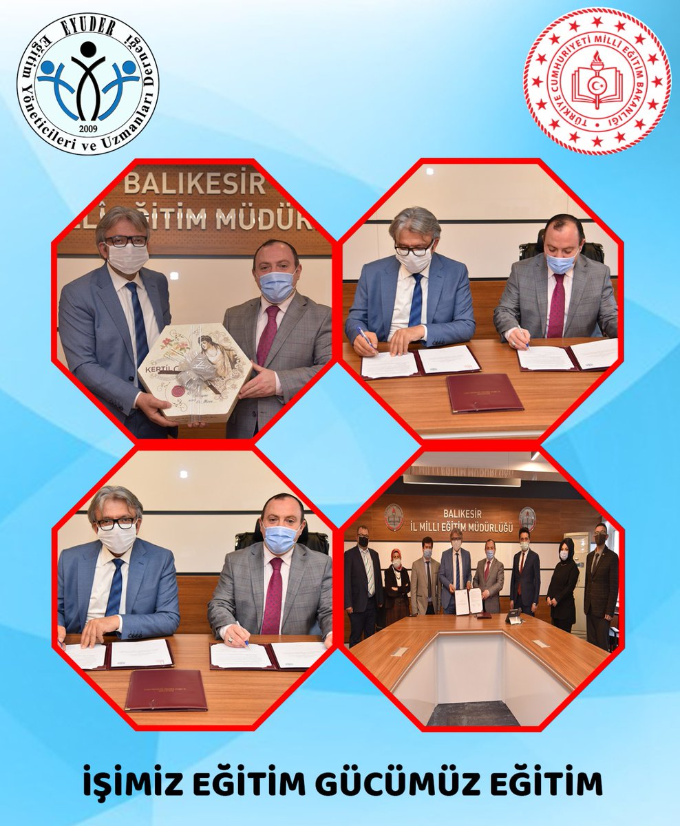 Balıkesir İl Milli Eğitim Müdürlüğü ile EYUDER arasında yapılan "Eğitimde İşbirliği Protokolü" EYUDER Genel Başk. Sn.Dr.<a href="/ademcilek/">Adem ÇİLEK</a> ve İl Milli Eğitim Müd. Sn.<a href="/yakupyildiz024/">Yakup YILDIZ</a> tarafından imzalanmıştır.
Hayırlı Olsun.
<a href="/balikesirmem/">Balıkesir İl Millî Eğitim Müdürlüğü</a> <a href="/ziyaselcuk/">Ziya Selçuk</a> <a href="/EyuderBalikesir/">Eyuder_Balıkesir</a> <a href="/kocali_murat/">Murat Koçali</a>
<a href="/tcmeb/">Millî Eğitim Bakanlığı</a>