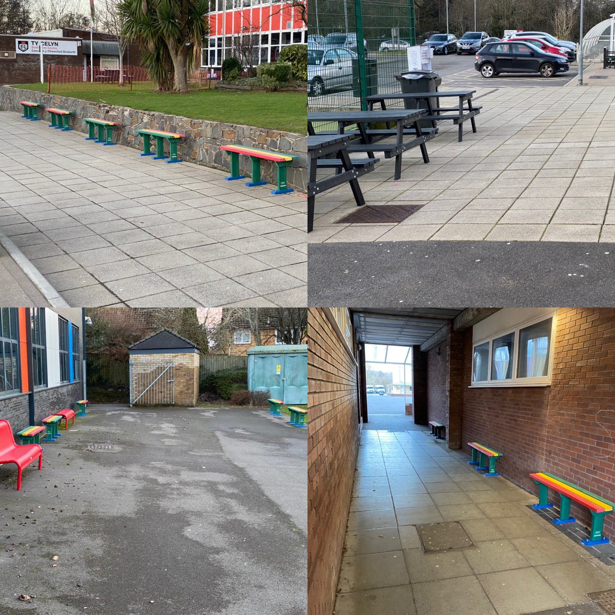 EstatesChs's tweet photo. We may not have any students in at the moment but Estates still keeping busy. Carrying out deep cleaning and essential maintenance and Investing in plenty of outdoor seating and shelters for students to enjoy the fresh air on their return 🖤❤️@officialCHS https://t.co/2qqkxKsPQz