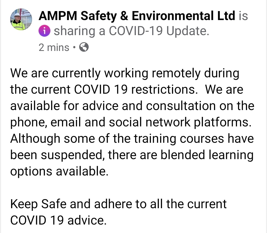 AMPMSafety's tweet photo. #sensiblesafety #remotelearning #remotework https://t.co/zTMpsiEXUi