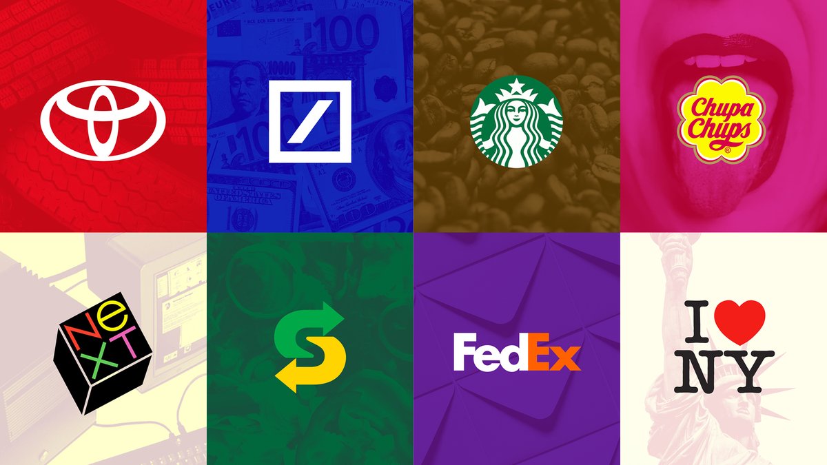 gareth_david's tweet photo. In 2020 I reviewed some of my favorite logos. Discover what makes them special, the interesting story behind their design & what we can learn from them.
https://t.co/NDjQc35nXr
#logoreview #graphicdesign #LogoDesign
@Toyota @DeutscheBank @Starbucks @SUBWAY @FedEx https://t.co/QQkJsbqQ52