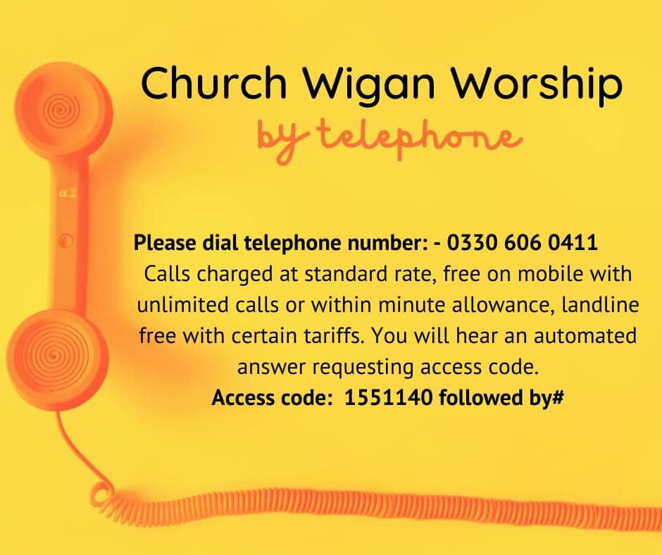 If Zoom really isn't your thing #youreonmute why not try our telephone service? Church Wigan Worship by telephone could be just the way to help you connect with God and with other people in a short after service chat. Details below. 📞
<a href="/H1ghfield/">StMatthew</a> <a href="/StjameswithstT/">St James</a> <a href="/Stpauls15/">ST Pauls Goose Green</a>