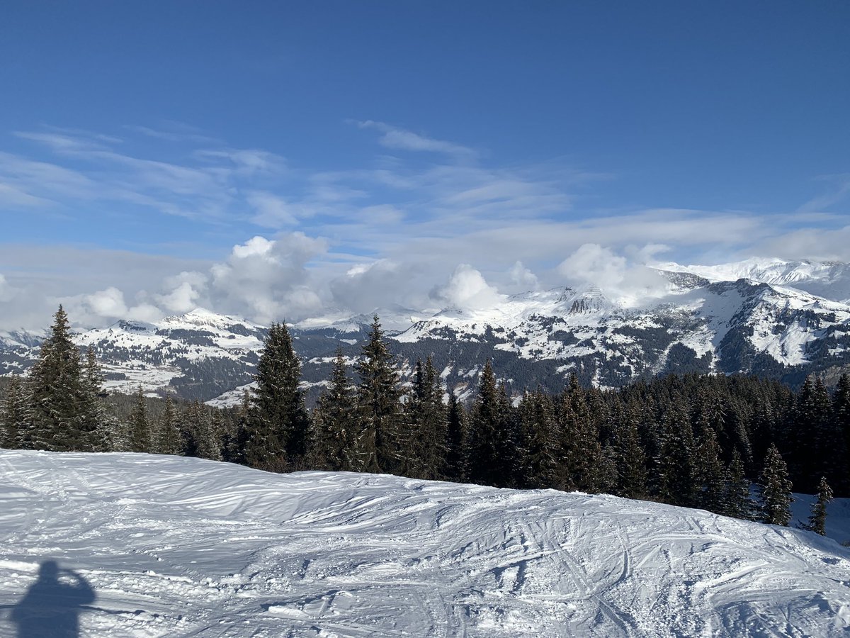 MaxVoegtli's tweet photo. A beautiful day on the slopes before a lockdown hits. #nofriendsonapowderday https://t.co/P0ZM0hBXd0
