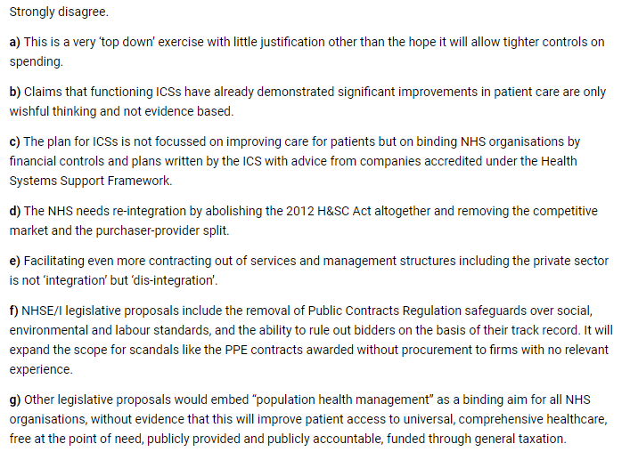 4. Do you agree that giving ICSs a statutory footing from 2022, alongside other legislative proposals, provides the right foundation for the NHS over the next decade?These are KONP's concerns (remember: Serco, Deloittes, VIP fast track contracts, ...)4/9
