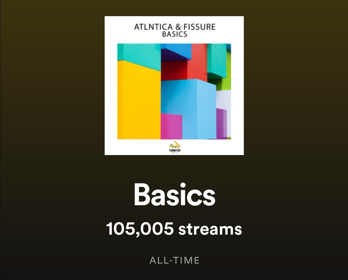 100K STREAMS on Basics 🙏🏼🤯💣 #Spotify
