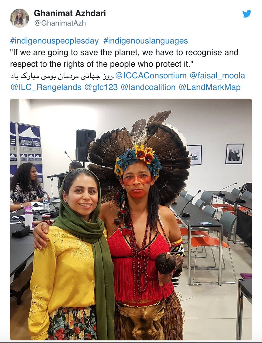 In our lab meetings, Ghanimat would describe Indigenous lands & waters as "territories of life", as they are not just the habitat of endangered plants and animals, but are also the ancient landscapes that have sustained Indigenous Peoples, like her own community, for millenia 4/