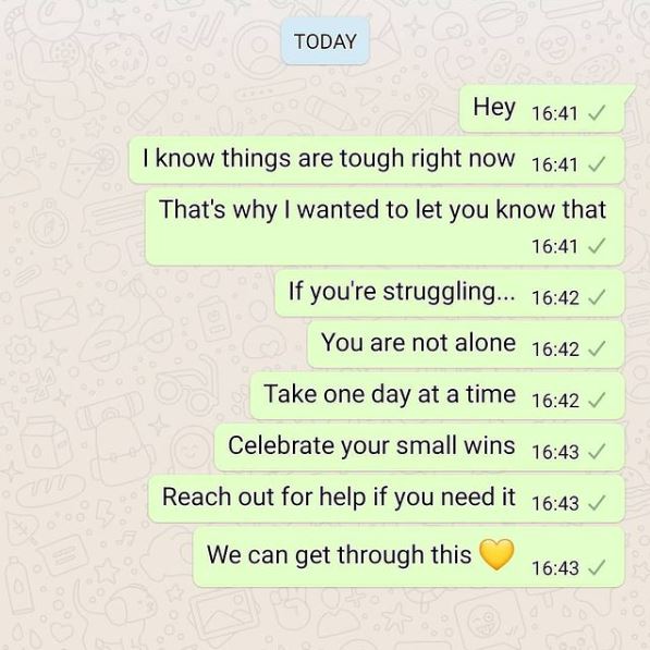 This message is for anyone who isn't feeling their best right now💛