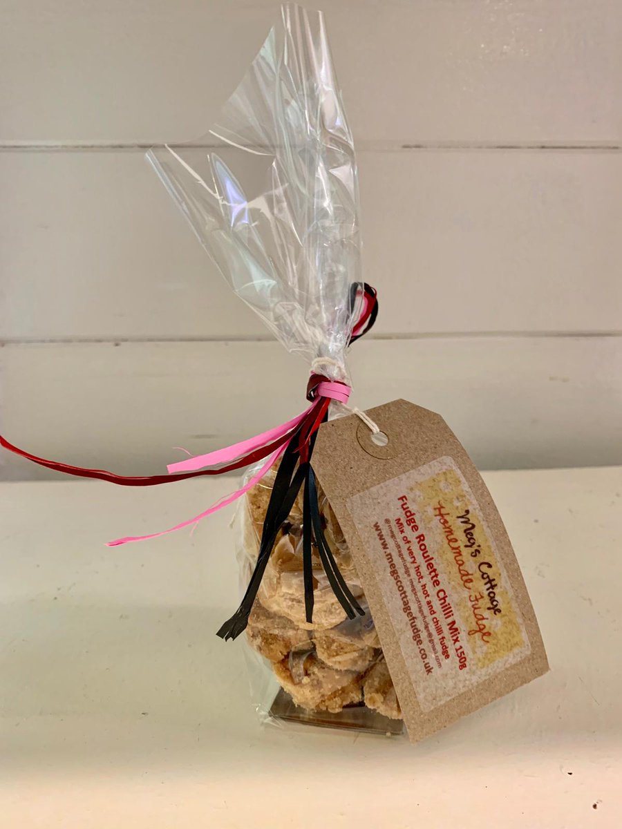 MegCottageFudge's tweet photo. @widcombedeli let us know if you would like to include any of our fudge in your future hampers - we have a selection of chilli fudges including #chilliroulette which go down well plus 18 different flavours https://t.co/uXQuNq6IPW